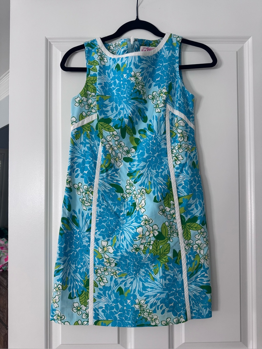 Lilly Pulitzer Originals Shift Dress SZ 0 Blue Hydrangea